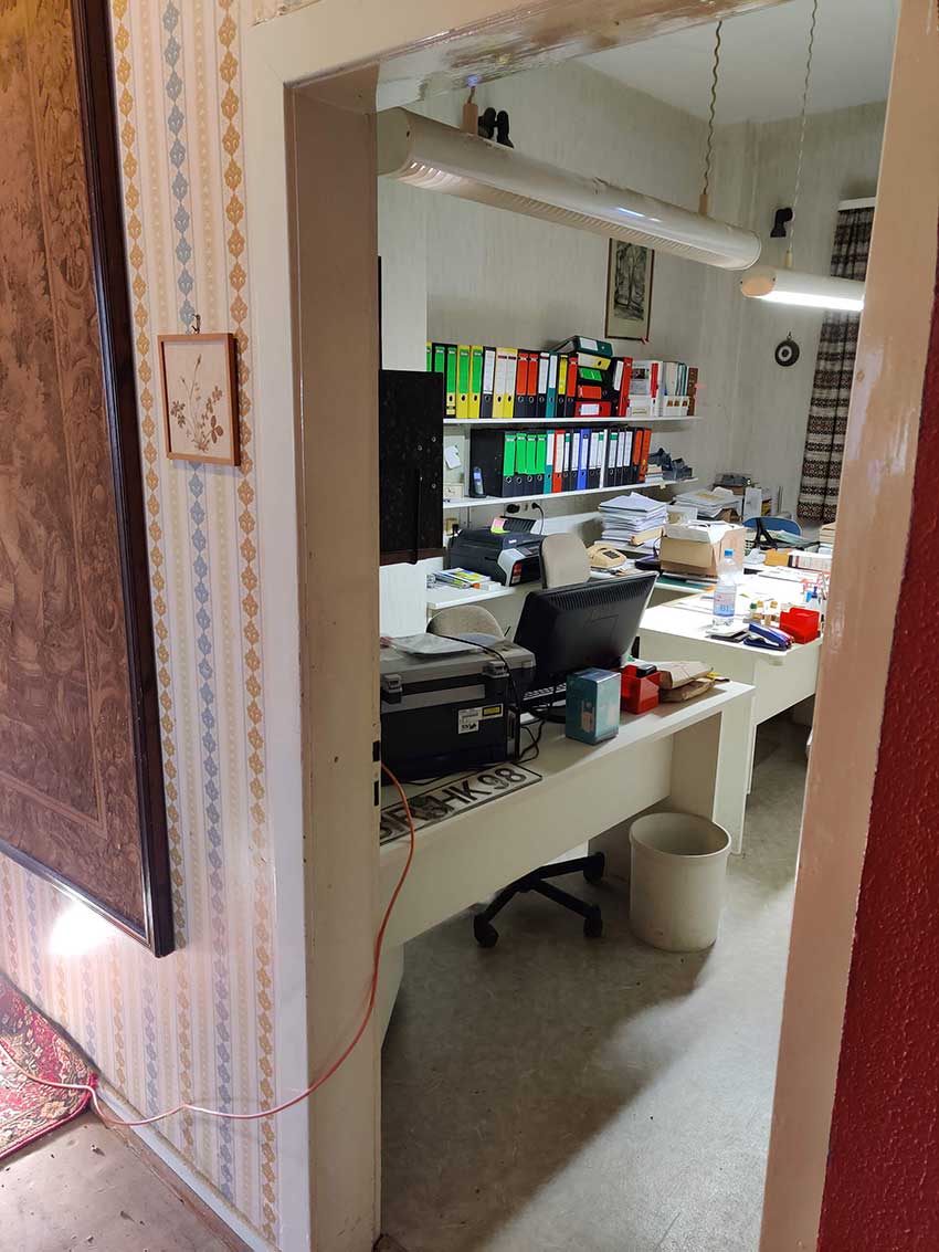 Blick ins Büro.